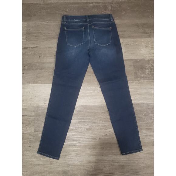 White House Black Market The Skinny Ankle Dark Wash Denim Blue Jeans | Size 2 - Picture 3 of 9